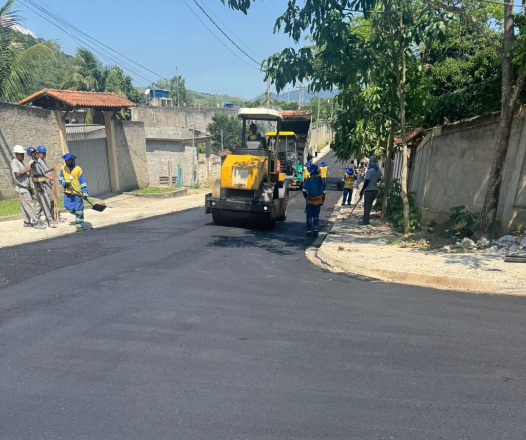 Asfaltamento é concluído em Itaboraí e melhora mobilidade urbana da região